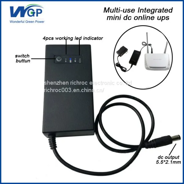 Smallest Luminous Ups li Ion Battery Backup 7.4v Power Supply dc Home Ups Kit for Voip Phone System