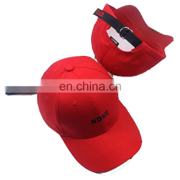 Wholesale Fashion Cheap Custom Promotion Embroidery Cotton Red Baseball Cap photo-2