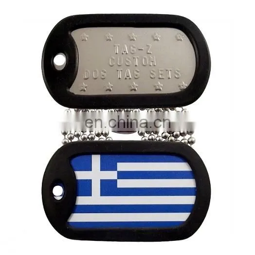 Flag Patritoic Military Dog Tag