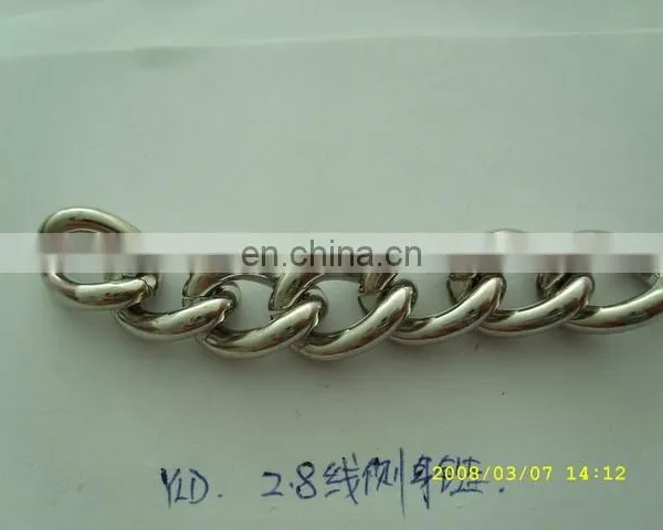 Custom Metal Chain With Double Hook Link Togeter and Little Chains Link Closely photo-2