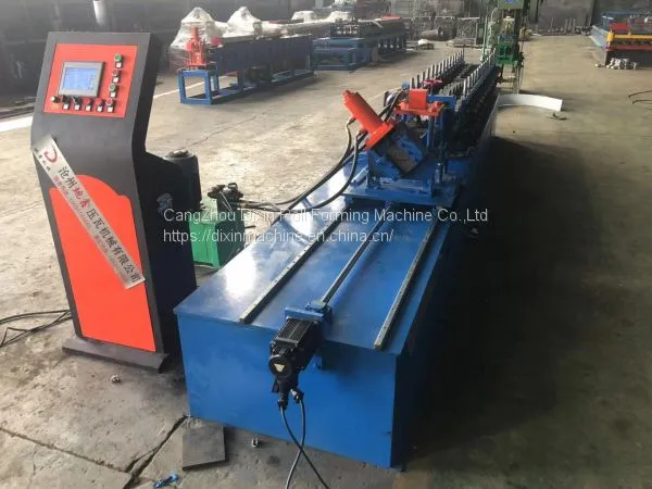 Metal Furring Keel Channel House Structure Roll Forming Machine With Punching Hole photo-3