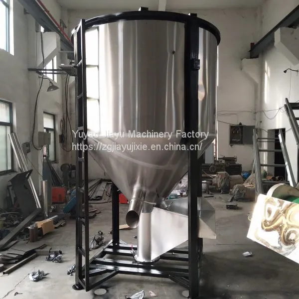 Large Vertical Stainless Steel Mixer Plastic Particle Mixing Barrel photo-4