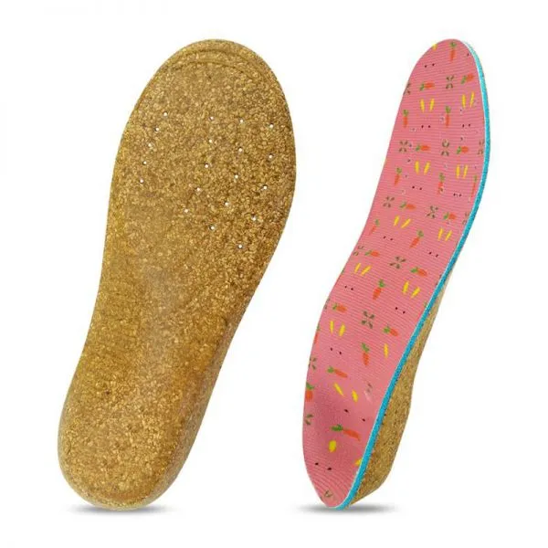 Kids Comfort Arch Support Cork Insole for Flat Feet Plantar Fasciitis Feet Pain Relief Sole for Children photo-2
