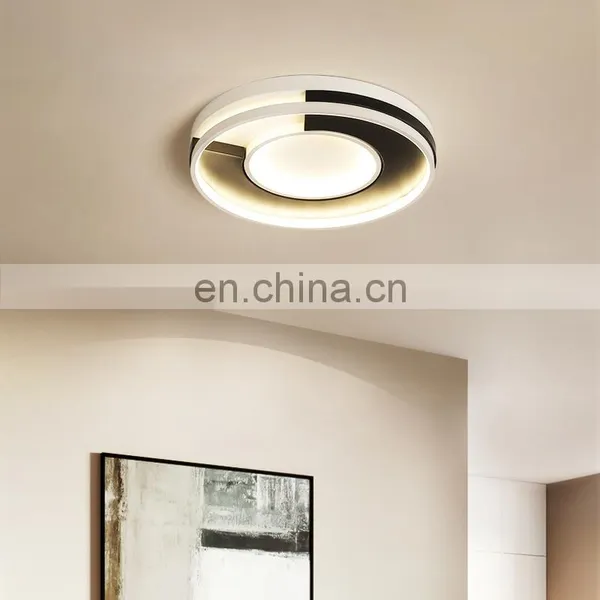 Black and White Simple LED Ceiling Lighting photo-7