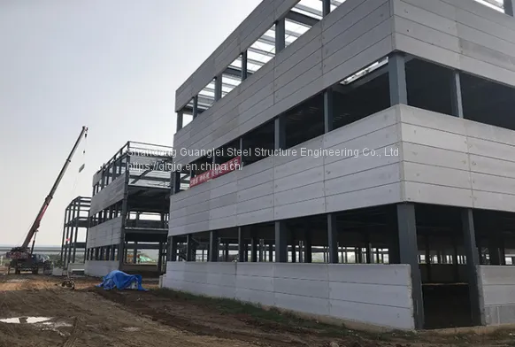 New Design Reliable Seismic Earthquake Prefabricated Light Steel Structure Muti Slope Workshop photo-5
