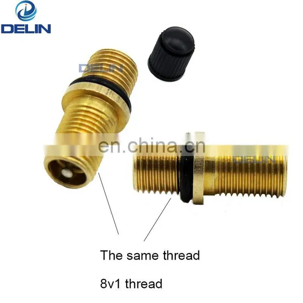 For Submersible Pump Brass Schrader Valve Stem 8v1 Thread photo-2