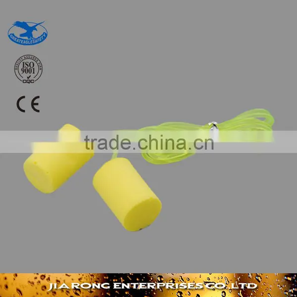 Ear Plugs Protection Yellow Foam Earplugs Cord Earplugs EM-216