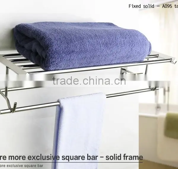 WESDA Houseware Good Quality Stainless Steel and Glass Bathroom Shelf Quality Choice photo-4
