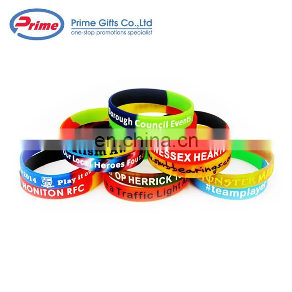 Wholesale Colorful Custom Silicone Bracelet Wristband photo-4