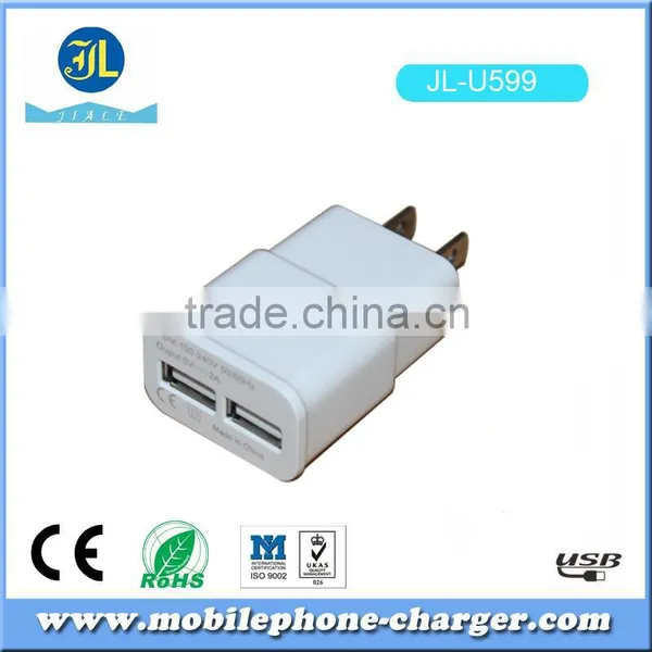 New Products Consumer Electronics Dual Usb Travel Charger 5V 2A Mobile Accessory photo-6