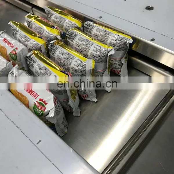 Cup Cake Automatic Feeding Collating Plastic Bag Single Pack Multipack Pillow Packaging Machine Line photo-2