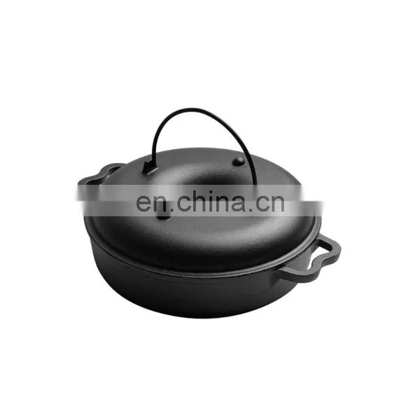Cast Iron Cookware Roast Chicken Baking Pan Dutch Oven photo-3