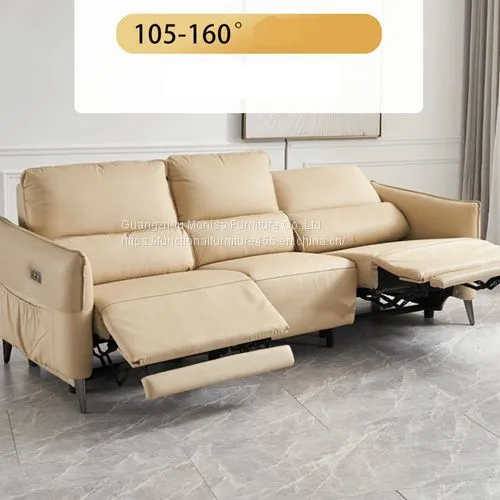 New Modern Minimalist Functional Sofa Living Room Bedroom Three-Person High-Foot Matching Sofa Combination Furniture photo-2