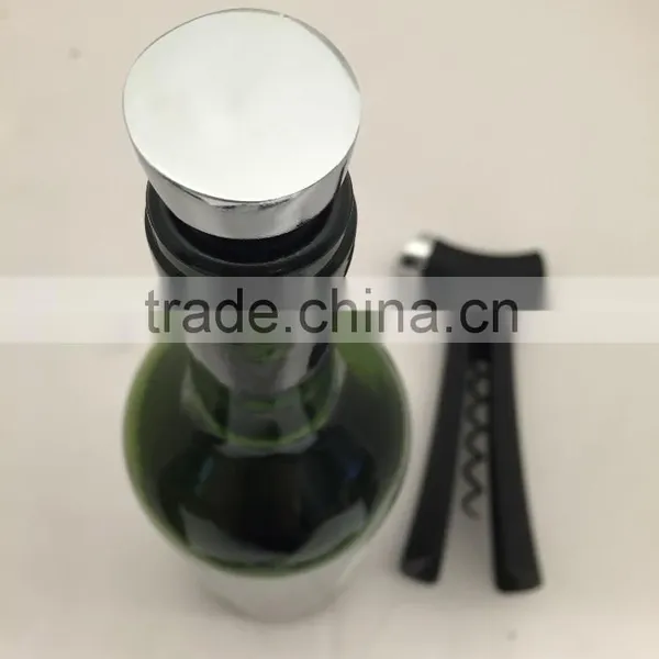 Multifunctional Wine Opener - Foil Cutter, Corkscrew, Aerator Pour Spout and Bottle Stopper - Purple photo-3