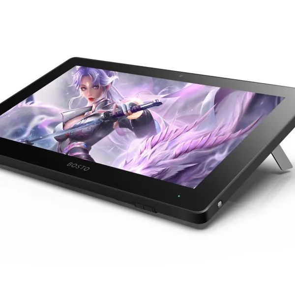 Pen Tablet Painting Graphic Design Pen Monitor BOSTO X5 120% SRGB Color Full-laminated Screen Battery-free Drawing Tablet photo-3