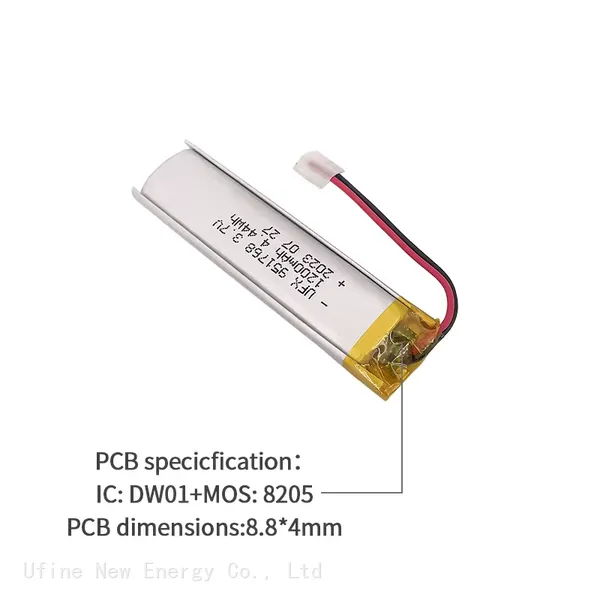 OEM ODM Support Consumer Electronics Batteries UFX 951768 1200mAh 3.7V Battery-Powered Beauty Devices From China Cell Factory photo-3
