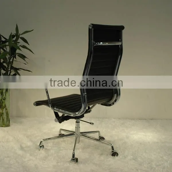 Replica Top Quality Chinese Genuine Leather Classic Black Color Charles and Ray Lift Swivel High Back Chair photo-5