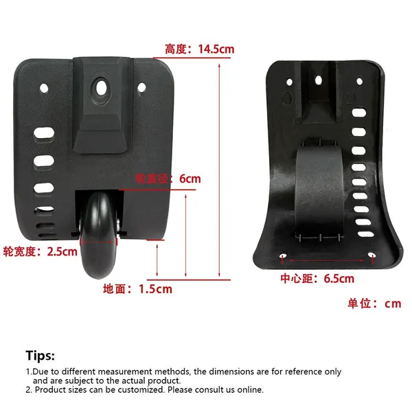 Factory Wholesale Luggage and Toolbox Wheels, Made PP PU Material Customizable Colors. photo-3