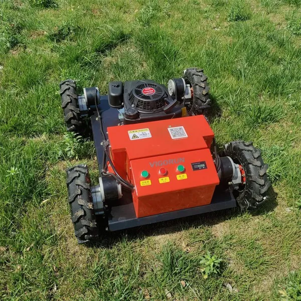 Vigorun Tech VTW550-90 Industrial 4-Stroke Four Wheel Drive Remote Controlled Grass Cutting Machine 0-6km/h Walking Speed photo-2