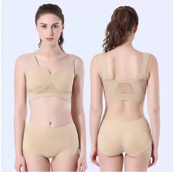 Sexy Underwear , Knitted Sexy Countryside Style Underwear,Women Sexy Knit Shapewear Two-Piece Set, High Elastic Body Shaping Lingerie photo-2