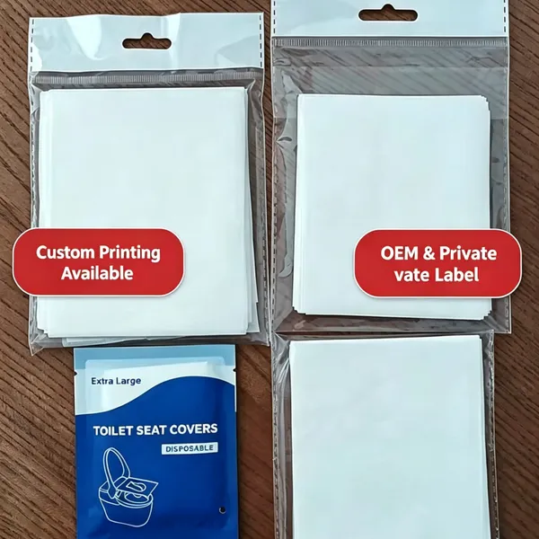 1/16 Fold Toilet Seat Covers for Hotel Bathrooms, Disposable, Hygienic, Biodegradable