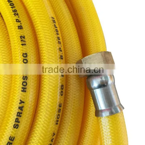 YONG HANG PVC YELLOW BRAIDED 1/2 FOR AGRICULTRAL HIGH PRESSURE SPARY HOSE photo-2