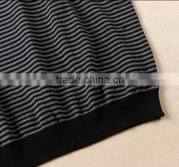 Men's V-neck Stripe Knitting Vest Autumn Wear photo-5