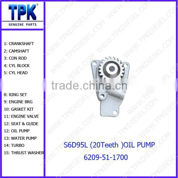 4D95 4D95L 4D95S S4D95 S4D95L OIL PUMP 6204-51-1200 photo-4