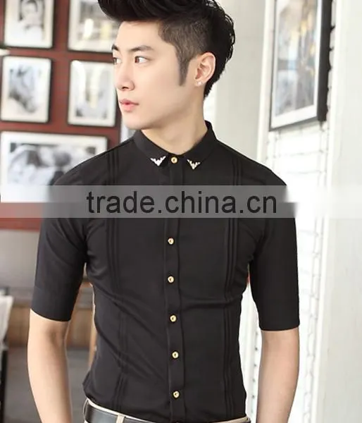 Red Color Men Half Sleeve Shirts photo-2