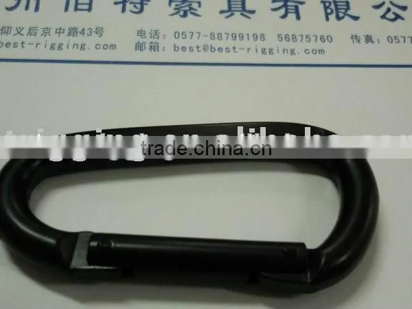 Hot Sale High Quality Black Flat Spring Snap Hook photo-2