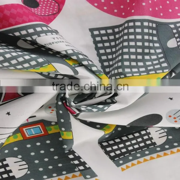 100% Cotton Textile Digital Print Lovely Cat Pattern Poplin Cotton Cloth Fabrics photo-5