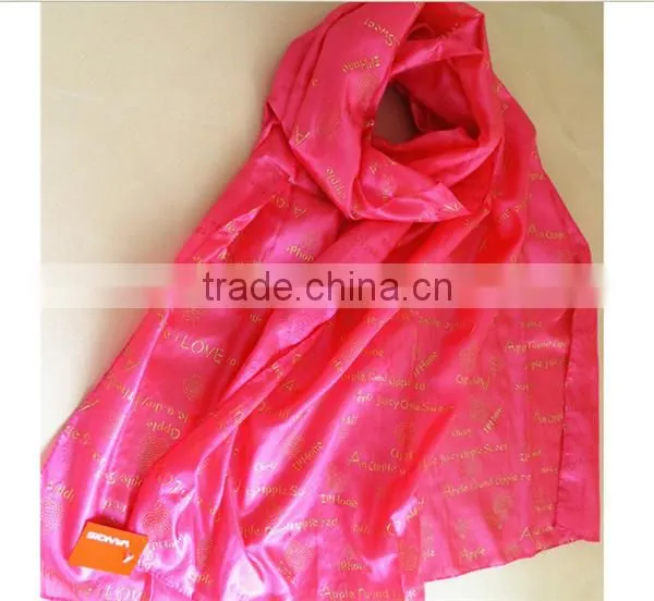 Import Custom Design Soft Chinese Digital Print Silk Scarf photo-4