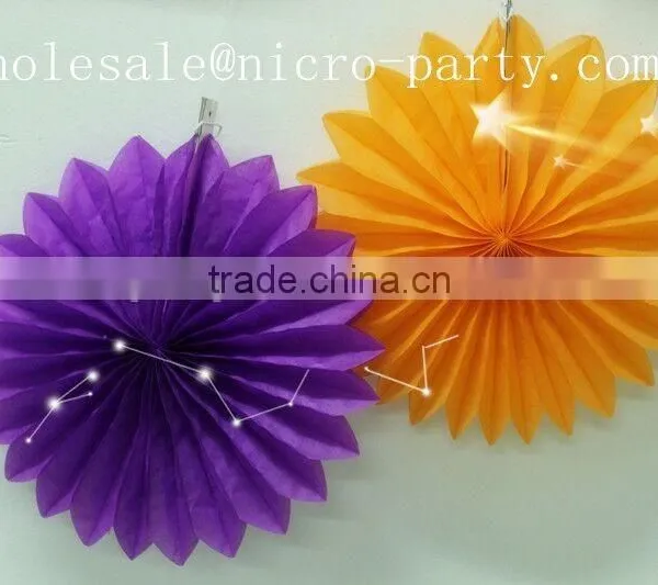 Hot Sale !wholesale Wedding Favors Decorations Tissue Paper Fan photo-3