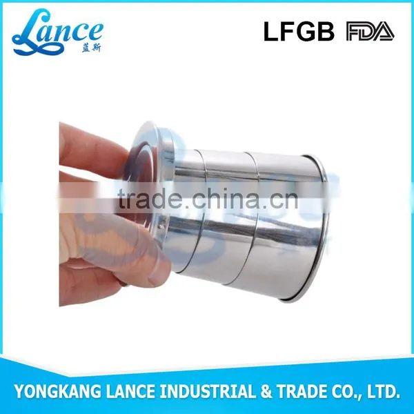 Hot Market Custom Color and Logo Round Folded Cup