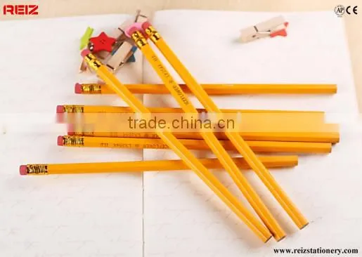 7" Black Lead Hexgonal HB Yellow Pencil photo-2