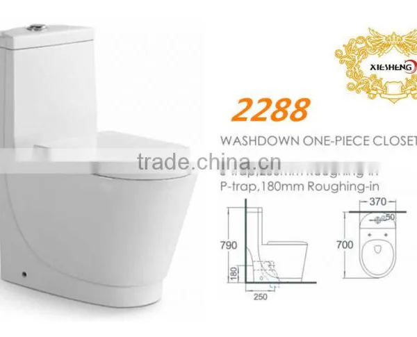 Fashion Bathroom Design Water Saving One Piece Toilet photo-2