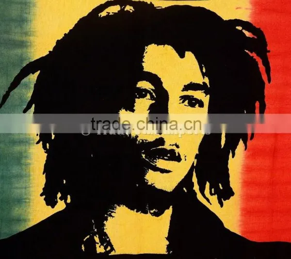 Bob Marley Hippie Tapesries Queen Indian Cotton Bedspread Wholesale Printed Wall Hanging Boho Picnic Throw Beach Blanket photo-2