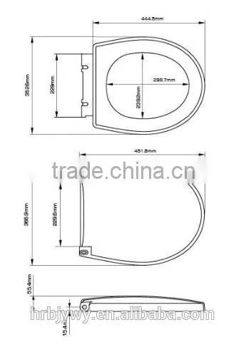 Antibacterial Urea Toilet Seat Cover MG-10 photo-2