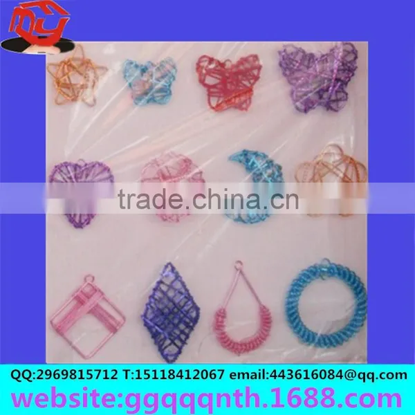 Christmas Ornaments Accessories Different Shape Handmade Beaded Woven Wire Earrings Pendant photo-6