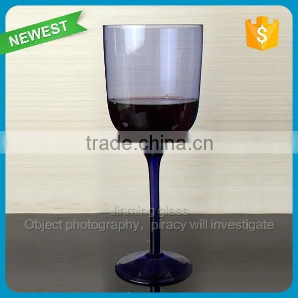 Glass Color Goblet Dark Purple Glass Goblet Cup Drinking Wine Goblet Cup Color Glass photo-3