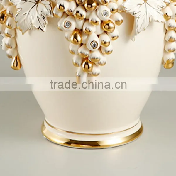 Wholesale Modern Hand Embossed 12"Ceramic Flower Vases photo-6