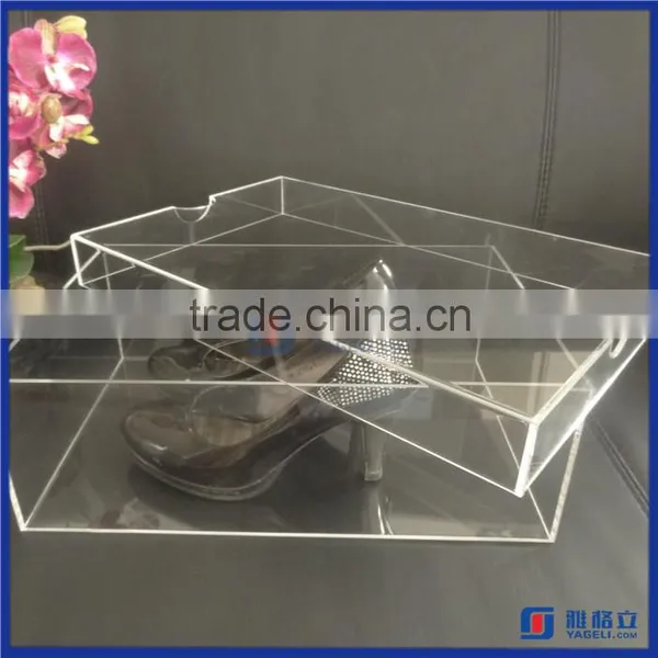 2016 Hot!! Custom Printed Shoe Box / Clear Acrylic Shoe Box Wholesale photo-5