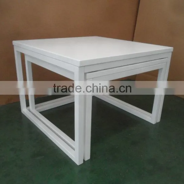 Stackable End Table Sets Wooden Nesting End Side Tables Stackable Coffee Tables photo-6