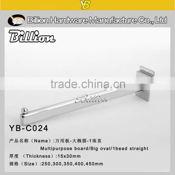 Fashion Design Clothing Chrome Slatwall Hook Balls Retail Hook for Display Board photo-3
