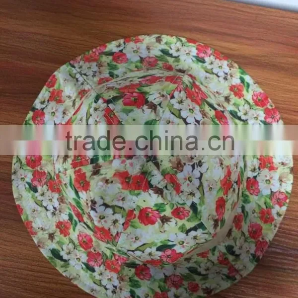 Colorful Floral Designer Printed Custom Bucket Hat photo-4