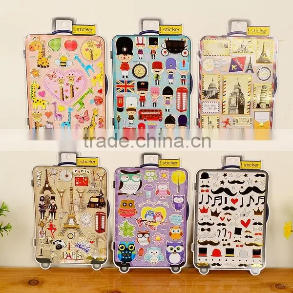Cartoon Shape Pvc Paper Stickers for Promotional Gift/luggage Sticker photo-2