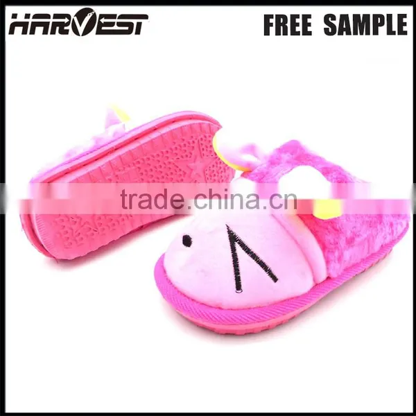 Washable Cartoon Slipper Bedroom , Solf Plush Animal Slipper Custom photo-4