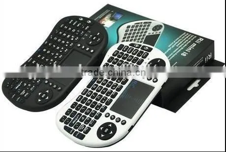 I8 Mini 2.4Ghz Wireless Touchpad Keyboard For Pc, Pad, Xbox 360, Ps3, Android Tv Box, Htpc, Iptv (Black) photo-3