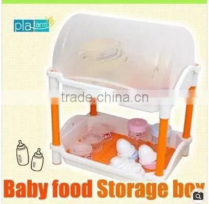 Kids Bowl Storage Box1 Layer/2 Layer/translucent Lid Parts Corrosion/Orange/Green