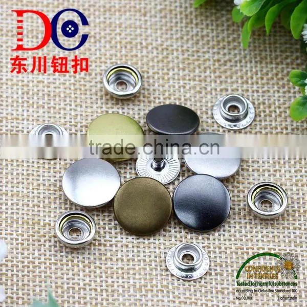 Different Metallic Colors Fastener and High Quality Ring Metallic Button for Jacket photo-4